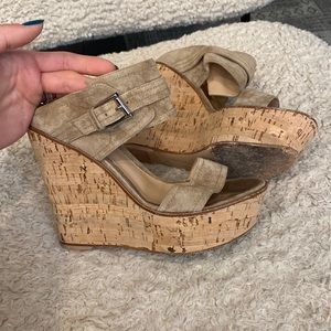 Gianvito Rossi cork wedges. Size 37.5